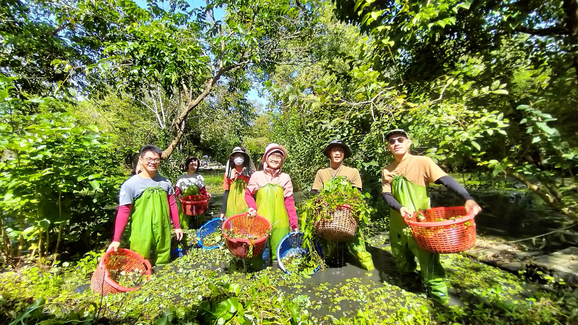 20241003卡稻農員企業志工日 羅東自然教育中心 當個水池神 外來入侵種移除 8